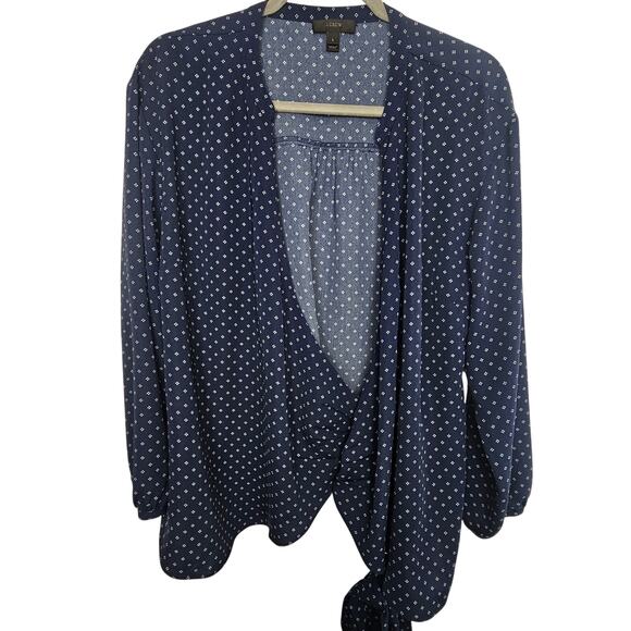 J. Crew Womens Foulard Floral Wrap Top Size L Classic Preppy Drapey Old Money - Picture 2 of 10